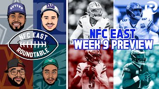 NFC East Roundtable  NFL Week 9 Preview [upl. by Gnirol]