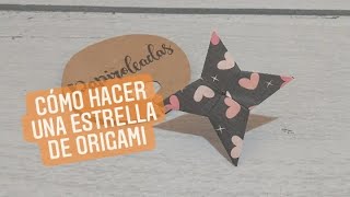 ESTRELLA DE CUATRO PUNTAS origami tutorial star espacio space [upl. by Imim]