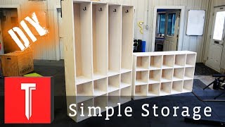 Simple DIY Storage  Easy Cubbies [upl. by Libbey]