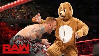 Heath Slater amp Rhyno vs The Miz and a bear Raw June 12 2017 [upl. by Ranee444]