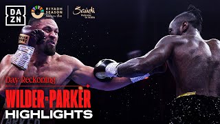 STUNNER  Deontay Wilder vs Joseph Parker Fight Highlights [upl. by Ailhad]