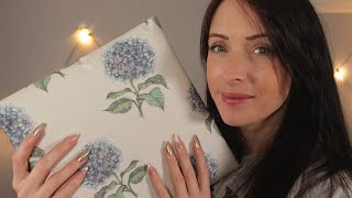 ASMR Gift Wrapping  Wrapping and checking over a Christmas gift [upl. by Beauregard43]