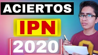 ACIERTOS EXAMEN IPN 2020 [upl. by Merdith410]