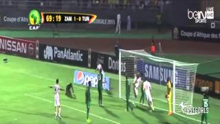 Tunisie vs Zambie 2 1 tous buts complet 22 01 2015 اهداف كاملة تعليق عصام الشوالي [upl. by Otreblanauj432]