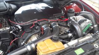 E39 M5  RK Stage II Supercharger 1st Startup [upl. by Ateekahs501]