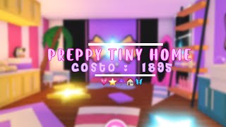 Roblox l Tiny home Preppy 🦩 Casa pequeña Preppy → Adopt me  Speed build [upl. by Willey]