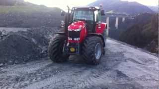 Massey Ferguson 7620 Dyna VT auf Aushubdeponie beim BrennerBasistunnel [upl. by Stargell443]