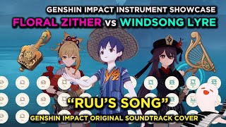 quotRuus Songquot Song of Innocence  Tsurumi Island OST  Genshin Impact Lyre and Floral Zither Cover [upl. by Rockafellow]