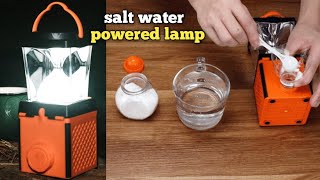 salt water powered lamp  smart light [upl. by Ainatit404]