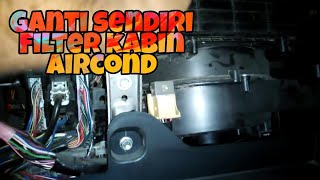 Cara Tukar Penapis Kabin blower Aircond Perodua ALZA [upl. by Wilton221]