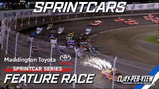 Sprintcars  Maddington Toyota Series  Perth Motorplex  9th Mar 2024  ClayPerView [upl. by Iaras]