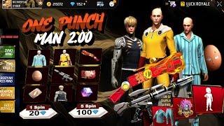 First Time One Punch Man M1887 Return 😮 One Punch Man 20 Event Free Fire  FREE FIRE NEW EVENT [upl. by Ajit]