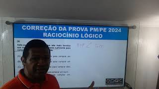 QUESTÃO 26 PM PE 2024 RLM  Sabese que os refrigerantes são mais baratosque os sucos Não tenho din [upl. by Murry805]