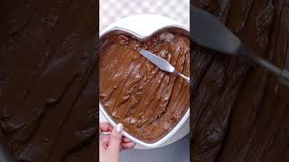 shorts Sweet Heart Chocolate Heart Cake Shape [upl. by Githens640]