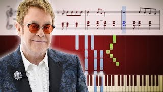 How To Play YOUR SONG by ELTON JOHN on piano [upl. by Bradshaw]