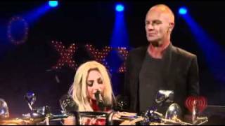 Lady Gaga Sting Stand By Me Live At iHeartRadio 2011wmv [upl. by Vtarj]