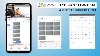 Ezviz wifi camera view playback for recorded footage from sd memory card card [upl. by Osrick480]