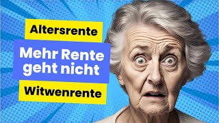 Mehr Rente geht nicht  höchste Altersrente und Witwenrente in Deutschland [upl. by Yllrebmik530]