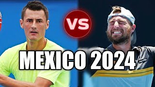 Bernard Tomic vs Omar Jasika MEXICO 2024 Highlights [upl. by Kelley]