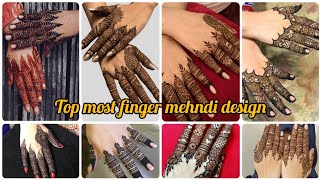 Top Most Finger Mehndi Designs  Finger Mehndi Design  Unique Finger Mehndi Design👌 [upl. by Skrap461]