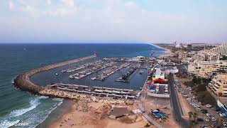 The Marina and beach In Ashkelon 📸🦅 [upl. by Anagnos]