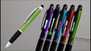 Light Up Your Logo with the Eclaire Bright MultiColor Stylus Twist Pen [upl. by Sualohcin734]