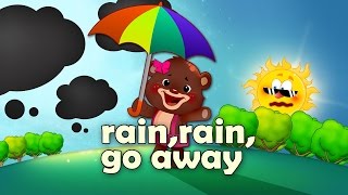 Rain Rain Go Away lyrics  Simple songs for kids [upl. by Ahsiniuq]