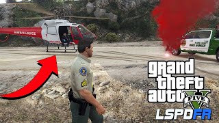 GTA 5 LSPDFR  New Air Medivac Landing  BCSO Patrol [upl. by Corvin639]