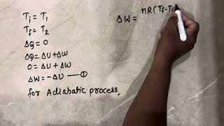 25 In an adiabatic expansion of a gas initial and final temperatures are T₁ and T2 respectively [upl. by Leesen]