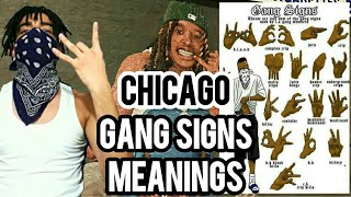 CHICAGO GANG SIGNS MEANINGS [upl. by Zadack]