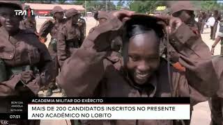 Academia Militar do Exército  Mais de 200 candidatos inscritos no presente Ano académico no lobit [upl. by Noemad]