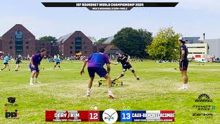 2024 IRF Roundnet World Championships  Mens Indy B Semis  DéryKim vs CauxRamonLacombe CVOD [upl. by Guthry]