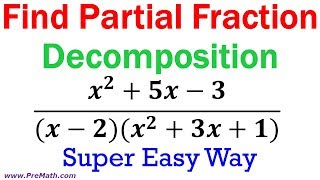 Partial Fractions Comparing Coefficients Method [upl. by Nnylannej]