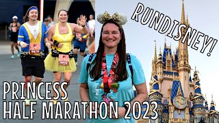 RUNDISNEY PRINCESS HALF MARATHON 2023  First Half Marathon Ever  We Did It  Walt Disney World [upl. by Kared]