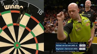 Michael van Gerwen VS Raymond v Barneveld FULL MATCH EUROPEAN MATCHPLAY [upl. by Suzann]