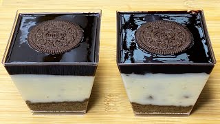 Oreo Pudding Dessert Recipe  Oreo Dessert Recipe  Oreo Pudding Recipe  Eggless Dessert [upl. by Kcirted]