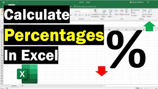 Calculate Percentages In Excel  Change   Of Total [upl. by Coombs]