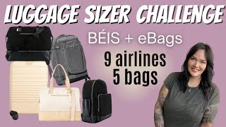 Beis Luggage Sizer Challenge Personal item or Carry on [upl. by Akehsat798]