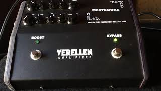 Bass Guitar Tube Preamp Comparison verellenamplifiers juleamps broughtonaudio meatsmoke [upl. by Haelak14]