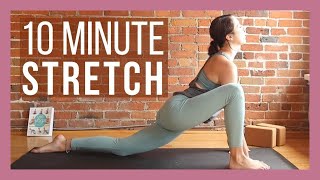 10 min Morning Yoga Full Body Stretch  Yoga with Kassandra [upl. by Thrift372]