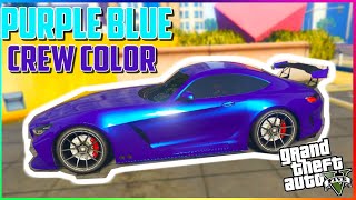 How To Get Rare Purple Blue Crew Color in GTA V Online [upl. by Natascha]