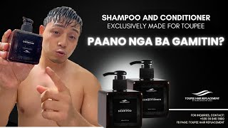 Tamang Paraan ng Pagligo Gamit ang Shampoo at Conditioner ng Toupee Hair Replacement [upl. by Niel450]