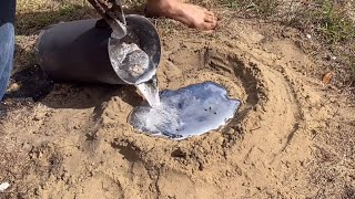 Huge Harvester Ant Colony Casted With Molten Aluminum Anthill Art 1 [upl. by Anneliese719]