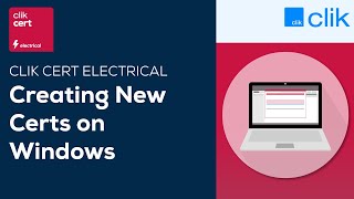 Create New Certs in Field Mode  Clik Cert Electrical [upl. by Matejka]