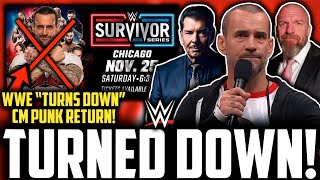 WWE CM Punk RETURN TURNED DOWN  Vince McMahon Triple H amp Nick Khan DECLINE Punk  MJF AEW Segment [upl. by Rudin]