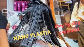 Everything you should know about Nanoplastia Hair Treatment  step by step hairtreatment Haircare [upl. by Yraillih]