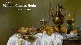 Artist Willem Claesz Heda c1593  c1680 Dutch Golden Age Painter  WAA [upl. by Oirobil235]