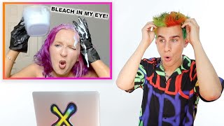 Hairdresser Reacts to Joana Ceddia Bleach Fail [upl. by Plath]