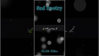 Urdu Poetry black screen Status ll Sad shayari black background ll Black screen Lyrics Video poetry [upl. by Lertram661]