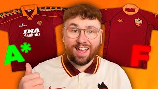 Ranking EVERY AS Roma Home Kit 🔴🟠 [upl. by Laurel]